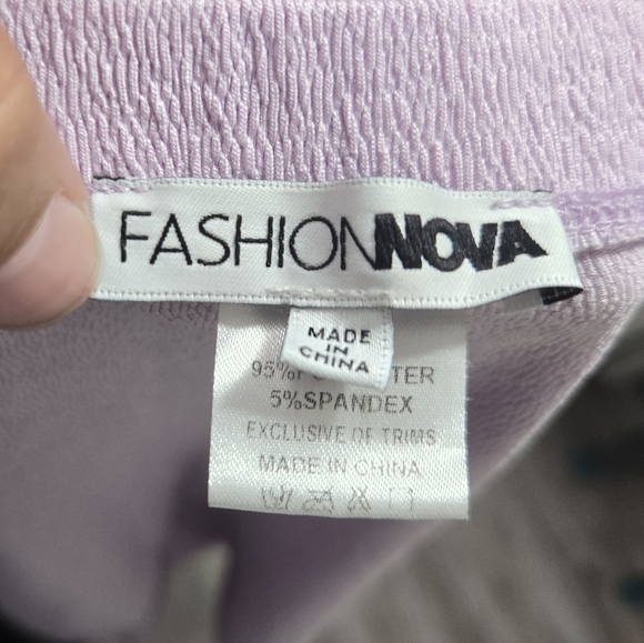 Fashion Nova BRB Blushing Mini Skirt Set - Lavender Sz Medium - Picture 7 of 9